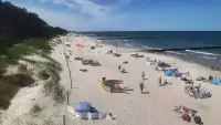 Wydmy w Dźwirzynie z kamery online.