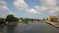 Widok na rzeke Elbląg i Bulwar Zygmunta Augusta