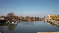 Widok na rzeke Elbląg i Bulwar Zygmunta Augusta