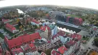 Widok na rzeke Elbląg i Bulwar Zygmunta Augusta