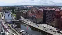 Gdańsk - widok z kamery na Starówkę od strony Motławy