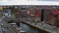 Gdańsk - widok z kamery na Starówkę od strony Motławy