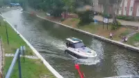 Widok na żywo na most obrotowy w Giżycku
