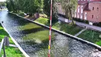 Widok na żywo na most obrotowy w Giżycku