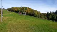 Widok na GÓRĘ ŻAR i kolej linowo-terenową PKL