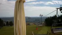 Zieleniec Gryglówka - widok z kamery na stok