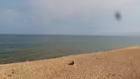 Widok na piękną, piaszczystą i szeroką plażę w Grzybowie w woj. zachodniopomorskim.