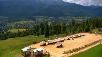 Widok z Kamery na panoramę Tatr.