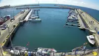 Widok z Kamery na marinę w Helu