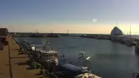 Kamera na bulwar helski plaże półwysep cypel na Helu.