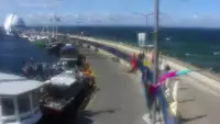 Kamera na bulwar helski plaże półwysep cypel na Helu.