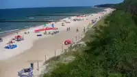 Kamera w Jarosławcu z widokiem na plażę