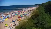 Kamera w Jarosławcu z widokiem na plażę