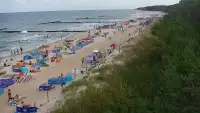 Kamera w Jarosławcu z widokiem na plażę