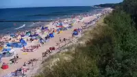 Kamera w Jarosławcu z widokiem na plażę