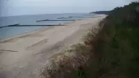 Kamera w Jarosławcu z widokiem na plażę