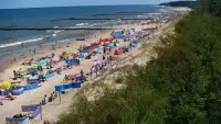 Kamera w Jarosławcu z widokiem na plażę