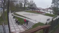 Widok z Kamery na plac widokowy Róża Wiatrów w Jarosławcu