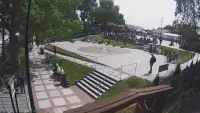 Widok z Kamery na plac widokowy Róża Wiatrów w Jarosławcu