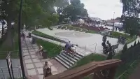 Widok z Kamery na plac widokowy Róża Wiatrów w Jarosławcu