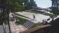 Widok z Kamery na plac widokowy Róża Wiatrów w Jarosławcu