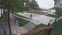 Widok z Kamery na plac widokowy Róża Wiatrów w Jarosławcu
