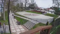 Widok z Kamery na plac widokowy Róża Wiatrów w Jarosławcu