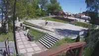 Widok z Kamery na plac widokowy Róża Wiatrów w Jarosławcu