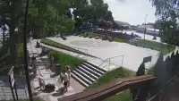 Widok z Kamery na plac widokowy Róża Wiatrów w Jarosławcu