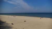 Widok z Kamery na plażę z kurortu Jastrzębia Góra