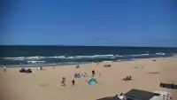 Widok z Kamery na plażę z kurortu Jastrzębia Góra