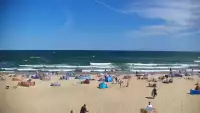 Widok z Kamery na plażę z kurortu Jastrzębia Góra