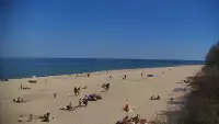 Widok z Kamery na plażę z kurortu Jastrzębia Góra