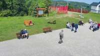 Widok na Tatry z obrotowej kamery na Jaworzynie Krynickiej