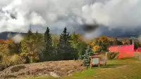 Widok na Tatry z obrotowej kamery na Jaworzynie Krynickiej