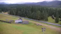 Widok z Kamery na dolny odcinek trasy w Jurgów -ski