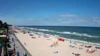 Sarbinowo plaża kamera na plaży