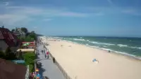 Sarbinowo plaża kamera na plaży