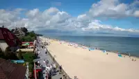 Sarbinowo plaża kamera na plaży