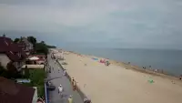 Sarbinowo plaża kamera na plaży