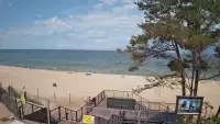Widok z kamery na plażę w Stegnie to prawdziwa zachęta do wypoczynku.