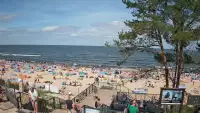 Widok z kamery na plażę w Stegnie to prawdziwa zachęta do wypoczynku.