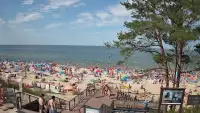 Widok z kamery na plażę w Stegnie to prawdziwa zachęta do wypoczynku.