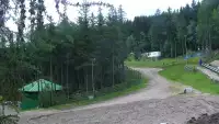 Widok z Kamery na wyciąg taśmowy w Karpacz Biały Jar.