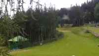 Widok z Kamery na wyciąg taśmowy w Karpacz Biały Jar.