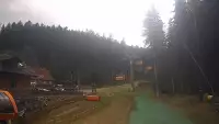 Widok z Kamery na dolną stację Biały Jar w Karpaczu