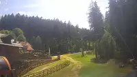 Widok z Kamery na dolną stację Biały Jar w Karpaczu