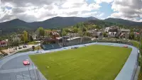 Widok z kamer na stadion Sportowy im. Ireny Szewińskiej