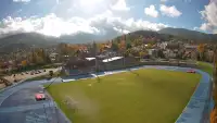 Widok z kamer na stadion Sportowy im. Ireny Szewińskiej