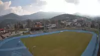 Widok z kamer na stadion Sportowy im. Ireny Szewińskiej